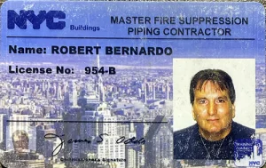 Master Fire Suppression License New York County New York