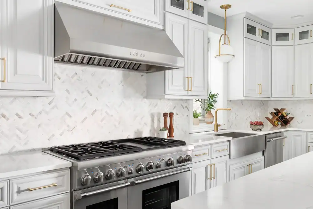 Modern White Kitchen Design New York County New York