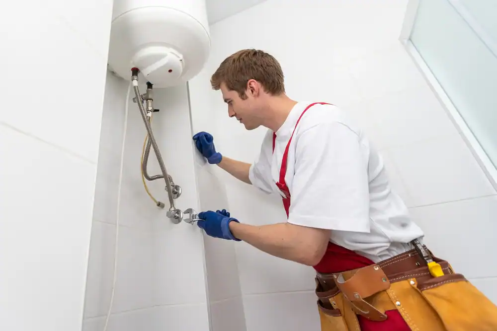 Plumber Fixing Water Heater New York County New York